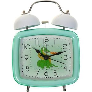 Horloge de table pvc/verre/métal 16x12x6 cm multicolore, M2