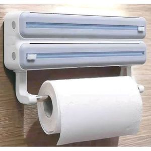 Distributeur Porte-rouleaux De Papier 3 En 1 Pour Cuisine Et Toilette Mod2