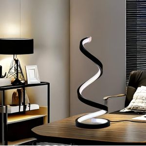 Lampe De Table Décorative LED Spirale Moderne à Intensité Variable,  USB à Intensité Variable 3 Températures Pour Chambre à Coucher, Salon, Cuisine, Bureau