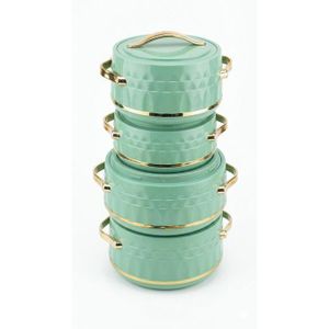 chic Milton Ensemble de Lot De 4 Soupières En Plastique 1.5L - 2.5L & 3.5L, 5L -Acier
