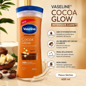 Lait corporel / Lotion hydratante Vaseline Intensive Care Cocoa Glow