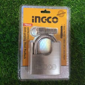 Ingco CADENAS EN ACIER ANTI-PIRATAGE 70mm NB