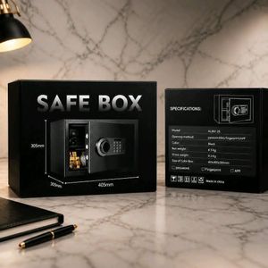 Mini Coffre-fort Numérique Haute Sécurité pour Maison et Bureau -NOIR