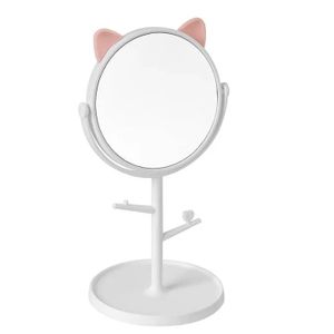  Miroir de Maquillage avec Support et Rangement 