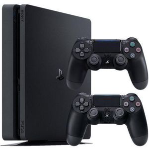 Sony Playstation Console PS4 PlayStation 4 Slim OCCASION, 2 manettes, 10 jeux