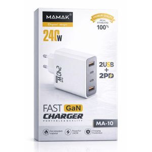 Chargeur Rapide GaN MAMAK 240W – Ultra Puissant & Sécurisé  hg