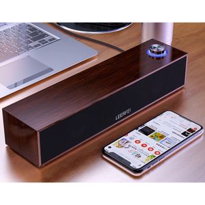 Haut-parleur long en bois, mini haut-parleur filaire portable