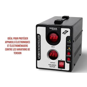 Nova RÉGULATEUR AUTOMATIQUE DE TENSION (AVR) - 2000VA - Noir