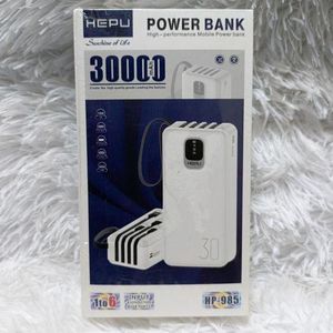 Hepu HP-985 PowerBank Super Puissant - 30000 mAh - Blanc