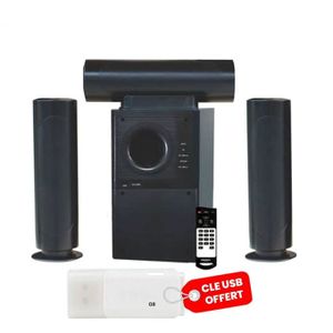 Home Cinéma Hi-Fi OP-630B/6030 - Bluetooth - Noir + Clé USB Offerte