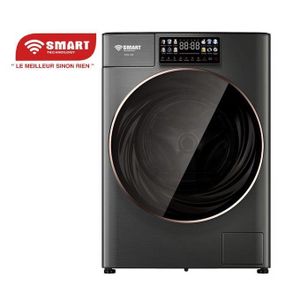 SMART TECHNOLOGY achine A Laver 12 KG Automatique (STML-12M) -2000W- 1400 Tours/Minute- Gris - Garantie 12  Mois