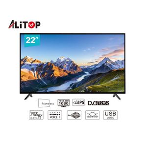 Alitop TV LED 22" (56 cm) - Décodeur Intégré - HD - Noir