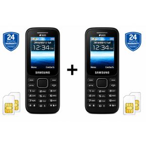 Samsung Pack de 2 téléphones -SM-B310E - 2 Puces - Noir