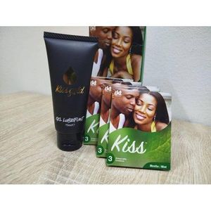 Kiss Préservatif 4x3-menthe  + Gold Gel Lubrifiant