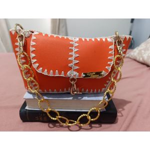 SAC à Main Élégant Orange Pour Femme.
