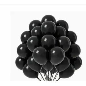 Lot de 25 Mini Ballons Noirs Décoration Latex 5 Pouces 12,7cm