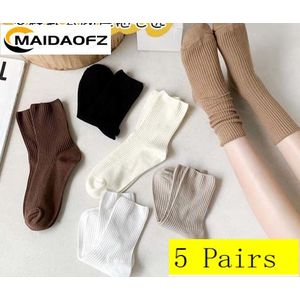 MAIDAOFZ Chaussettes Femme 5 Paires par Lot - Adaptées aux 4 Saisons -Confortables et Résistantes 21