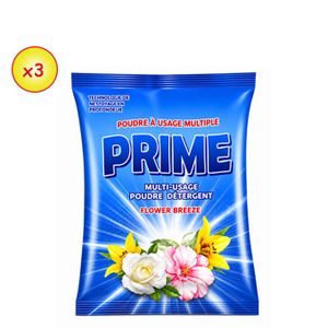 Prime Lot de 3 Lessive Bleu 400g