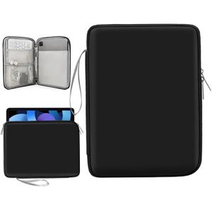 Tablet Sleeve Case for iPad 9.7 Inch / 10.2 Inch / 10.5 Inch / 10.9 /12.9Inch with Pen Tray with Protective Fabric and Large Capacity Version Black