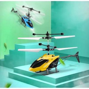 Hélicoptèrec à suspension à deux canaux pour enfants, avion télécommandé, lumière de charge, jouet d'avion LED, 1PC