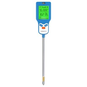 Testeur de Sol Numérique 6 en 1 - pH, Humidité, Température, Fertilité, Lumière et Humidité Ambiante