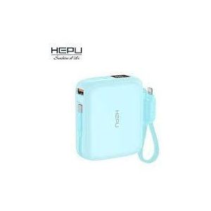 Hepu Power Bank HP-A27 – 30.000 mAh - PD 22.5W - Câble intégré - Multiports