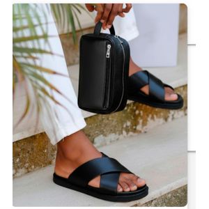 Sandale+sac en simili cuir pour Hommes