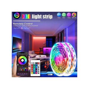 5M Bande LED RGB Bluetooth Contrôlée, Bande Lumineuse LED USB Changeante de Couleur pour Téléviseur et PC Arrière
