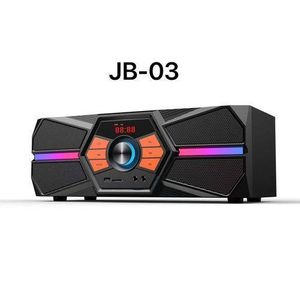 ALiTOP Enceinte Bluetooth JB-03 Haute Puissance avec Éclairage LED RGB – USB, TF, FM 