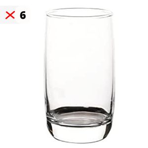 Lot De 6 Verres 360ml -Transparent