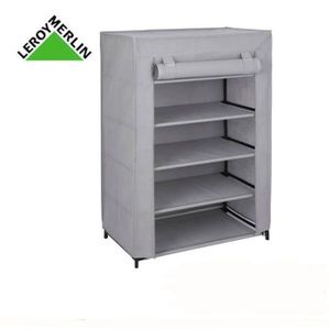 Armoire Penderie Mobile+Housse 3 Battants - MULTICOLORE