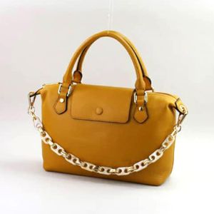 Frederic Sac À Main Femme En Cuir - Jaune Moutarde