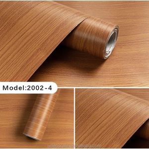 Papier Peint en PVC Adhésif Pour sol Bois marron -5M