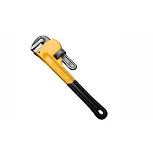 Clé à griffe 14 pouces, clé stillson plombier professionnelle, clé à tube heavy duty, clé de serrage tuyauterie acier galvanisé, pince à raccord chauffage fonte,   clé griffe jaune noire 350mm, outillage à main plombier chauffagiste.