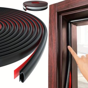 10M bandes d'étanchéité autocollantes pour portes et fenêtres, joints d'étanchéité pour interstices de portes, coupe-vent et insonorisantes.