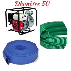 Honda Motopompe( Diamètre 50 ) - Blanc /rouge + 50 M Refoulement +5 M Aspiration