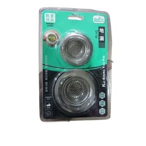 Lot De 02 Filtres Pour Lavabo En Acier Inoxydable - Argent