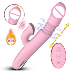 Vibromasseur chauffant avec télécommande,Vibro stimulateur clitoris et point G , Puissant Vibro pour femmes et lesbiennes, jouets sexuels 