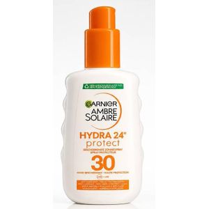 GARNIER AMBRE SOLAIRE Hydra 24h Protect Spray FPS30 200ml Importé De France 