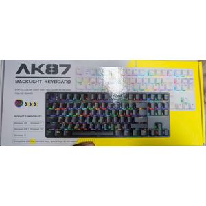 TECHCOM Clavier Gaming mécanique rétroéclairé AK87