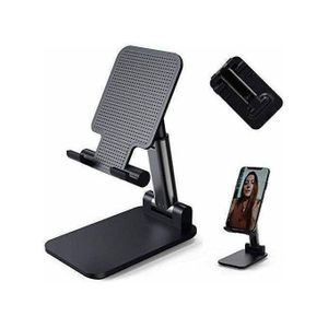Support de téléphone portable réglable avec base lestée - Support pliable pour smartphone compatible avec tous les smartphones