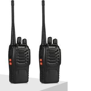 Talkie walkie sans fil longue portée BF-888S pour la sécurité à domicile,radio 5W,radio bidirectionnelle portable avec économie d'énergie de la batterie 