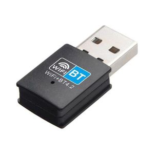 Adaptateur USB WIFI et Bluetooth 4.2, 2 en 1, RTL8723DU 150Mbps, Carte Réseau sans Fil USB et Dongle Combo WIFI BT 4.2 pour Ordinateur