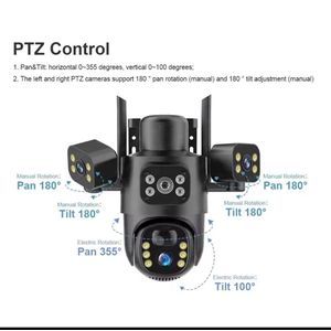 Ptz Eseecloud 3 objectifs 15MP carte wifi caméra solaire réseau extérieur sans fil Bullet Surveillance CCTV caméra de sécurité