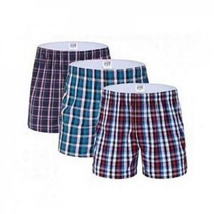 Boxer Lot De 3 Caleçons Boxer Pour Homme En Tissu - Multicolore