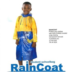 impermeable complet - imperméables - imperméable enfant - imperméable complet unisexe - Multifonctionnel imperméable unisexe - Jaune Bleu