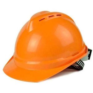 Casque de sécurité de chantier protection pour travaux couleur orange
