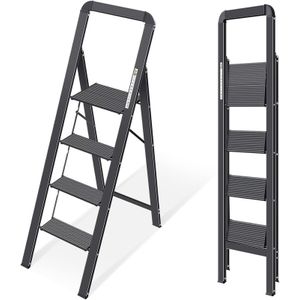 LASA Échelle Pliante En Aluminium - 4 Marches