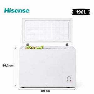 Hisense Congélateur Horizontal - 198 Litre - A+ - Gris