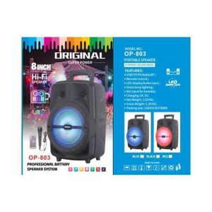 Original Super Power Haut Parleur Audio BAFFE - USB-FM RADIO + 1 Micro